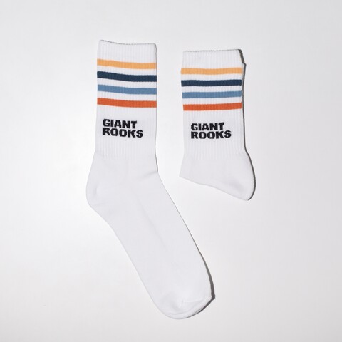 Logo White by Giant Rooks - Socks - shop now at Giant Rooks - Rookery store
